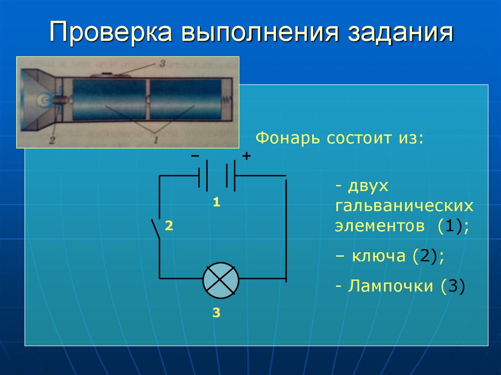 Проверка выполнения задания