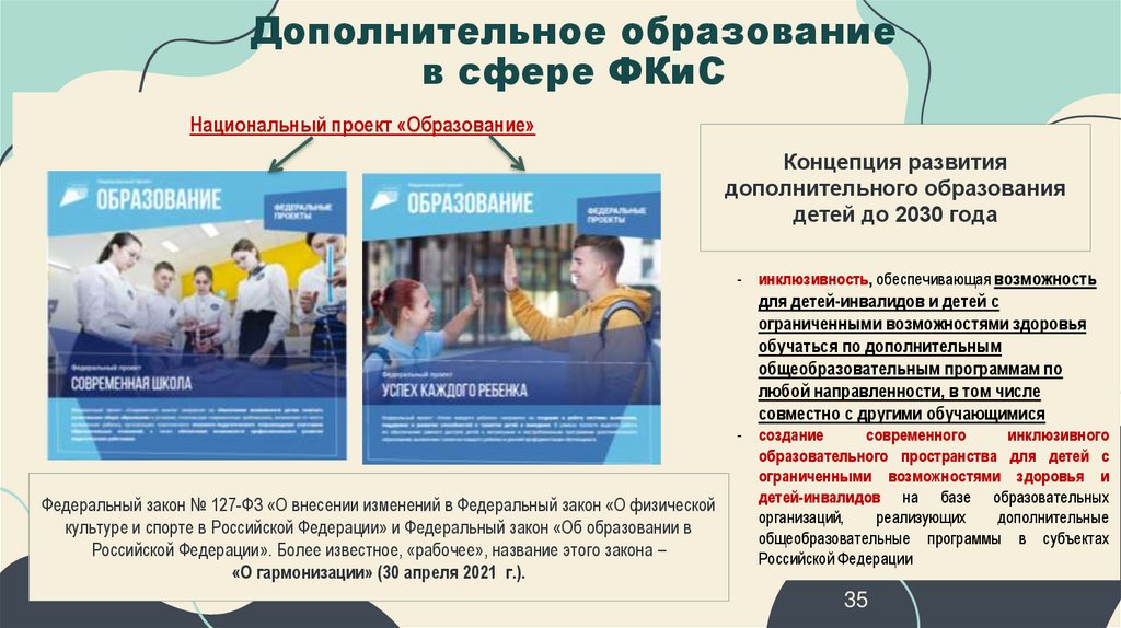 Дополнительное образование в сфере ФКиС