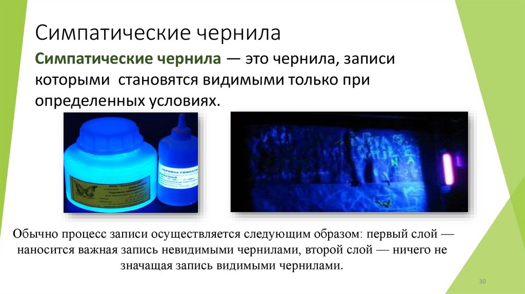 Симпатические чернила