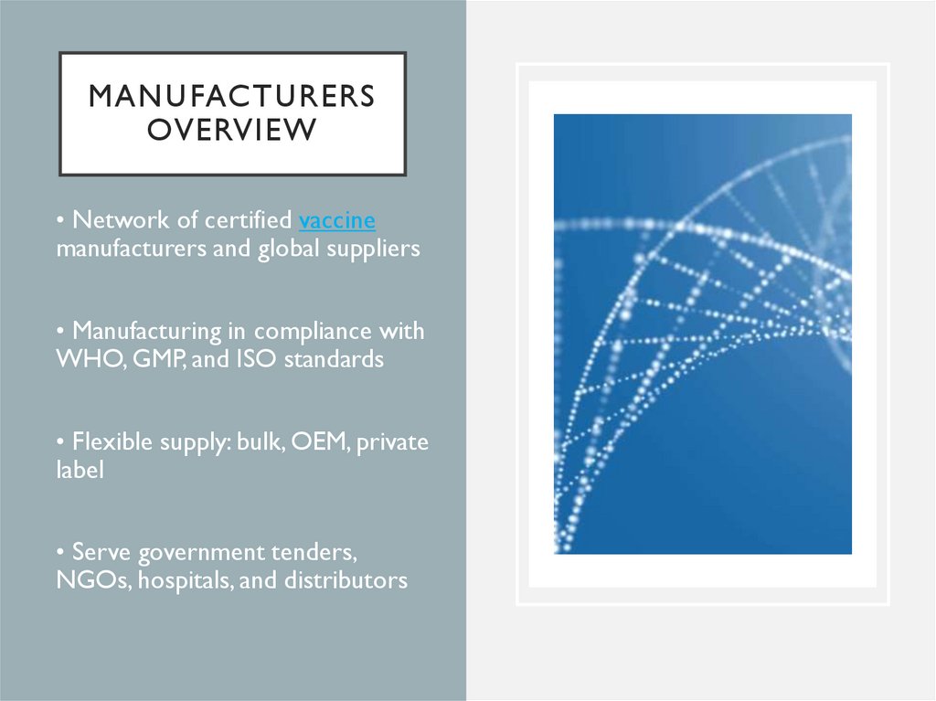 Manufacturers Overview