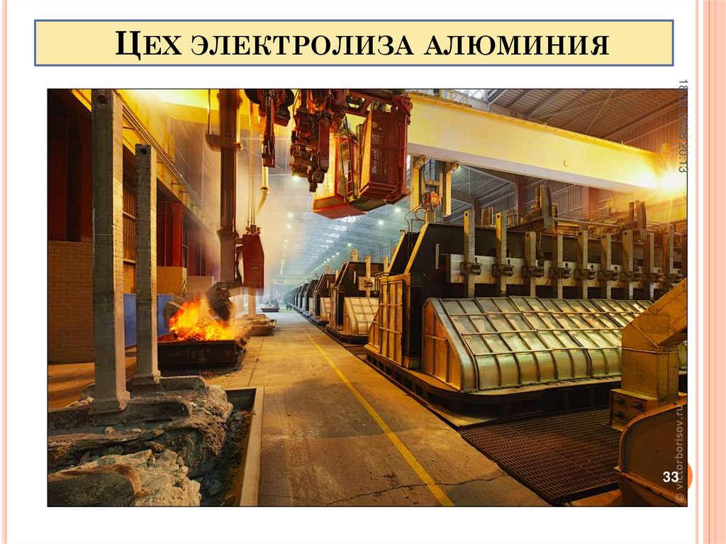 Цех электролиза алюминия