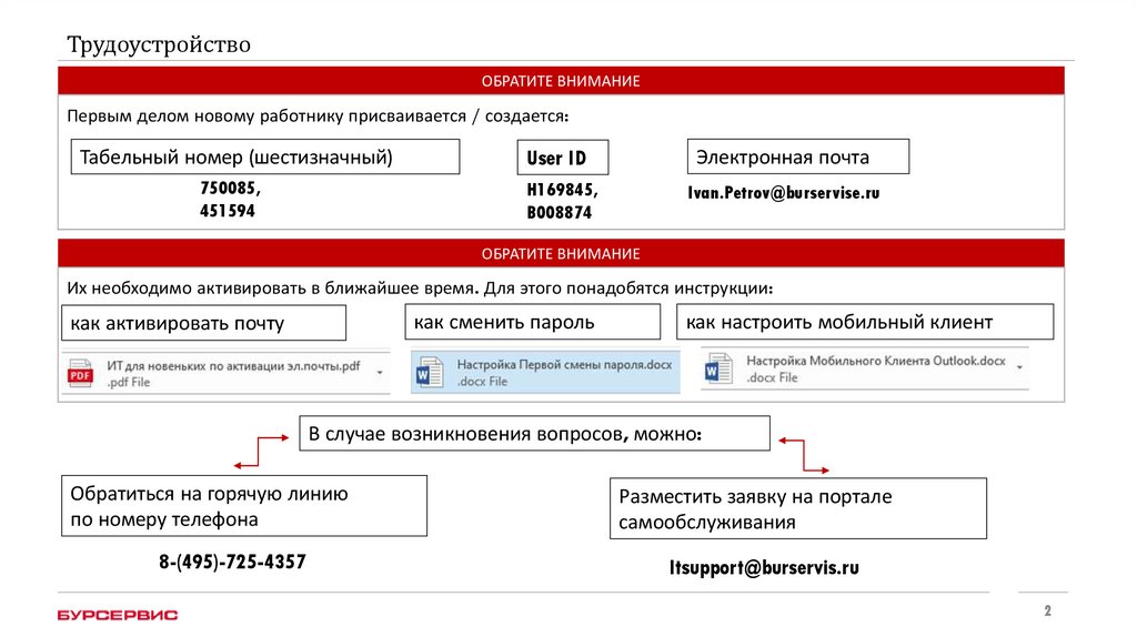 Трудоустройство