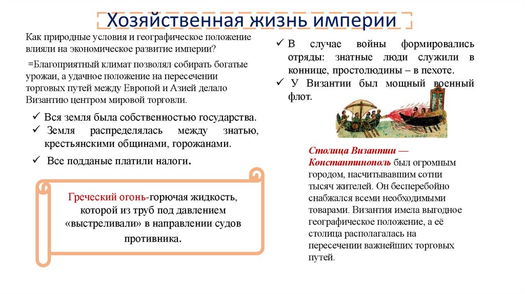 Хозяйственная жизнь империи