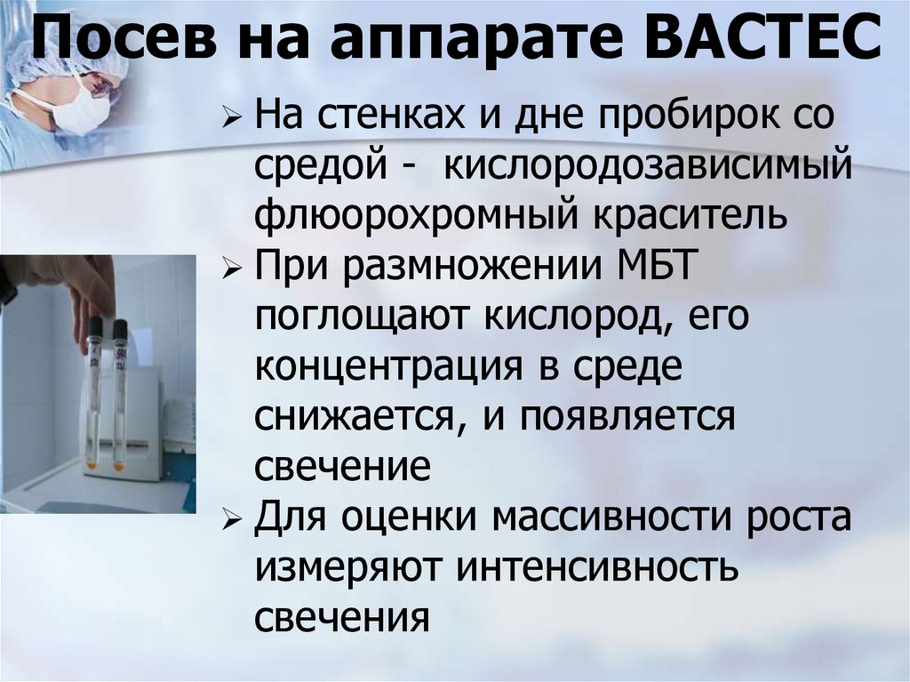 Посев на аппарате ВАСТЕС