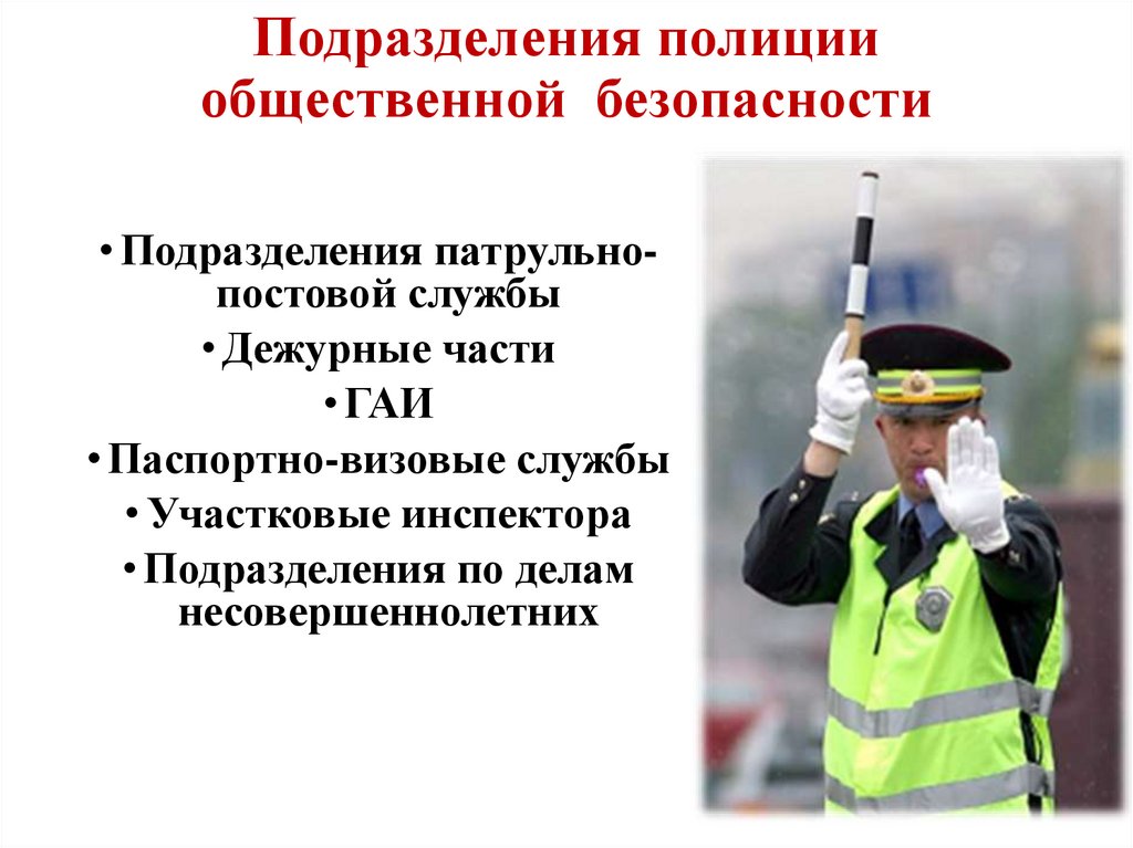 Подразделения полиции общественной безопасности