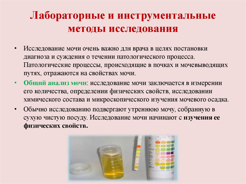 Лабораторные и инструментальные методы исследования