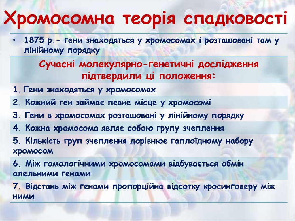 Хромосомна теорія спадковості