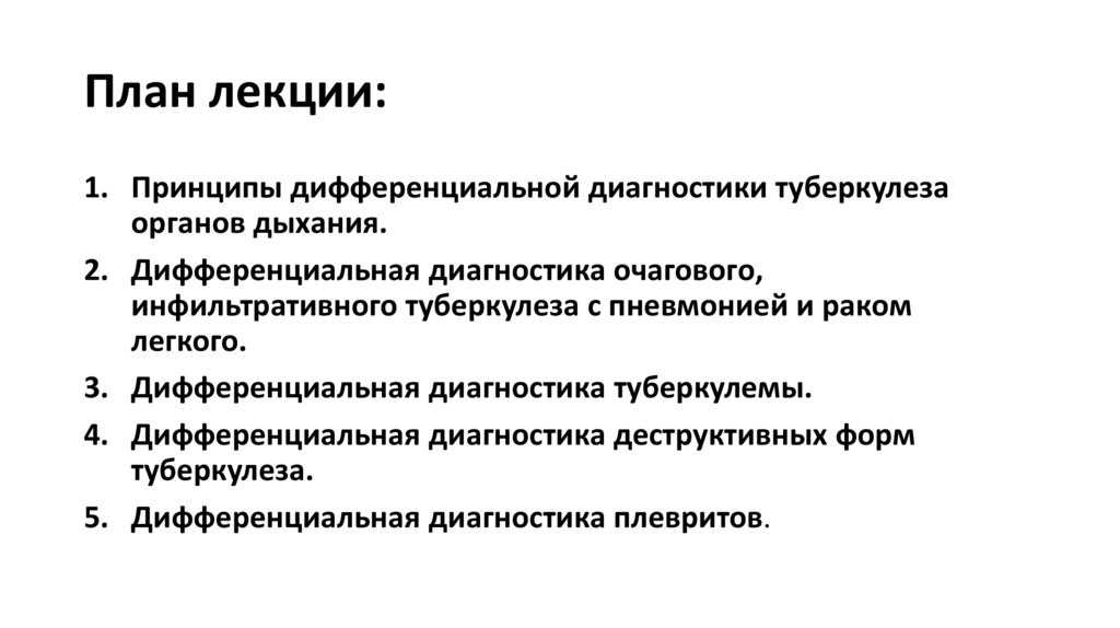 План лекции: