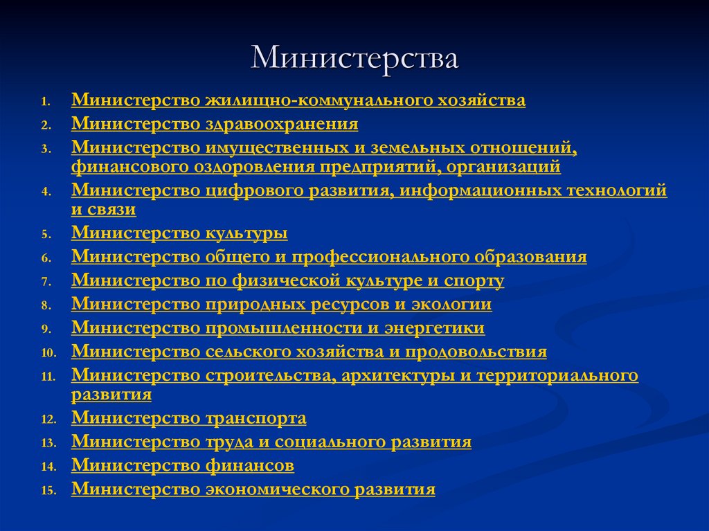 Министерства