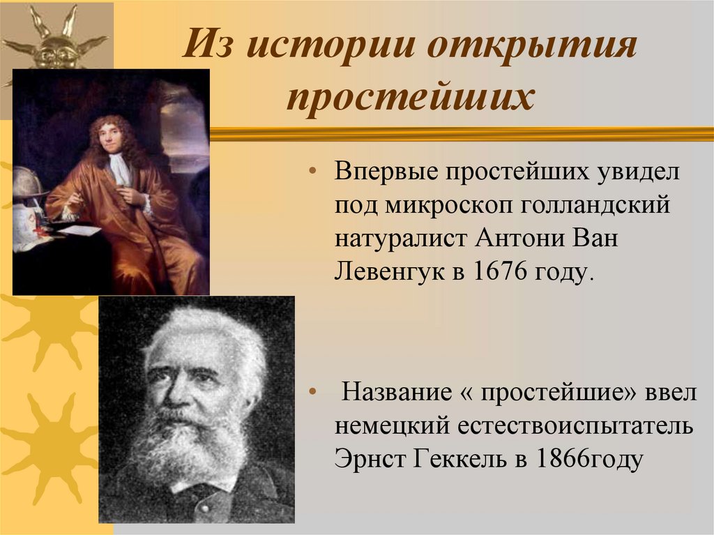 Из истории открытия простейших