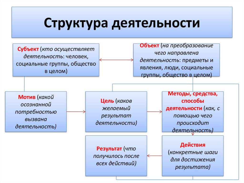 Структура деятельности