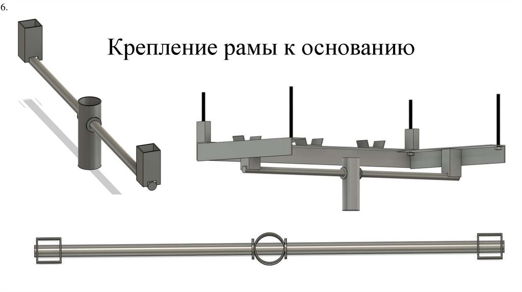 Крепление рамы к основанию