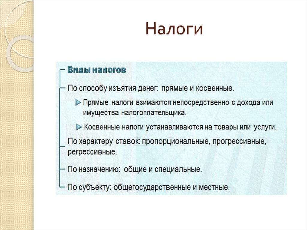 Налоги