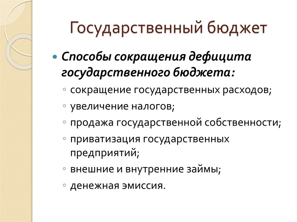 Государственный бюджет