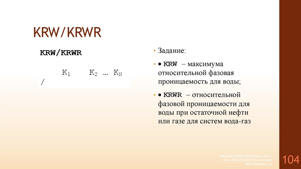KRW/KRWR