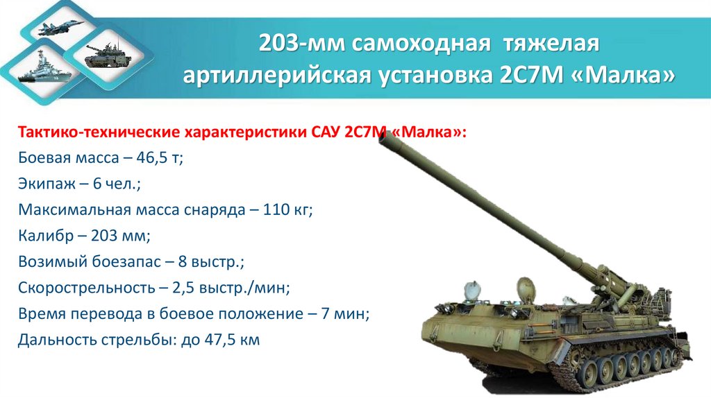 203-мм самоходная тяжелая артиллерийская установка 2С7М «Малка»