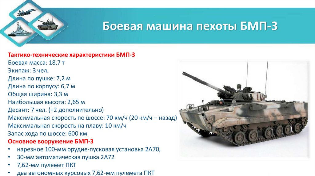 Боевая машина пехоты БМП-3