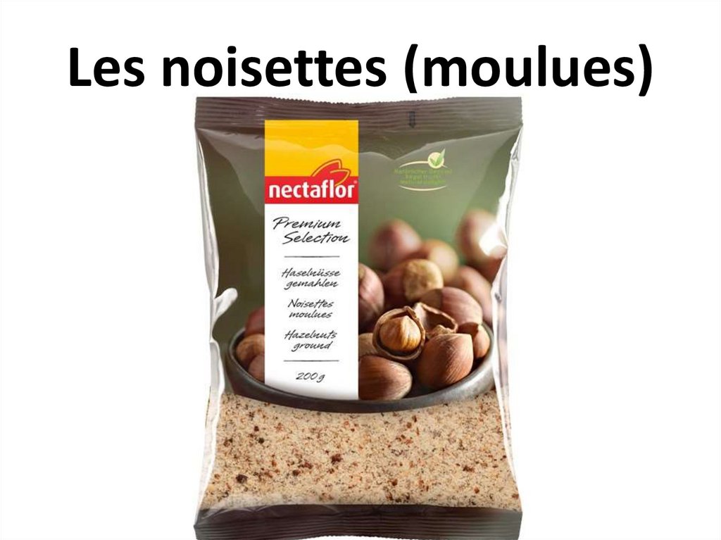 Les noisettes (moulues)