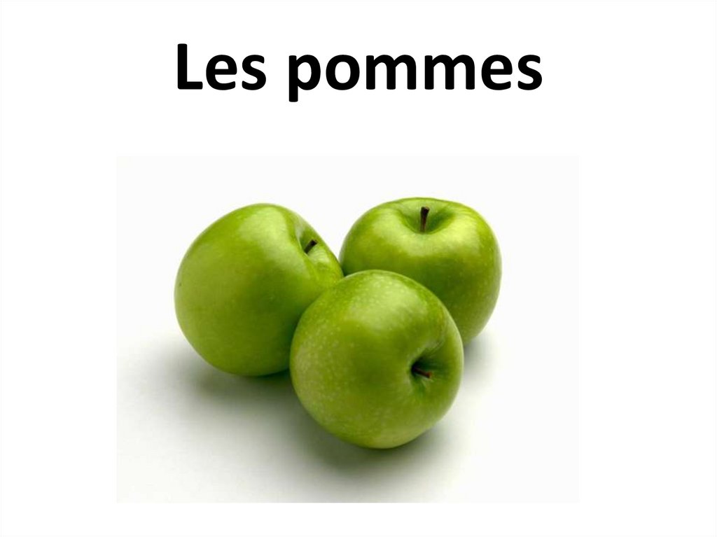 Les pommes