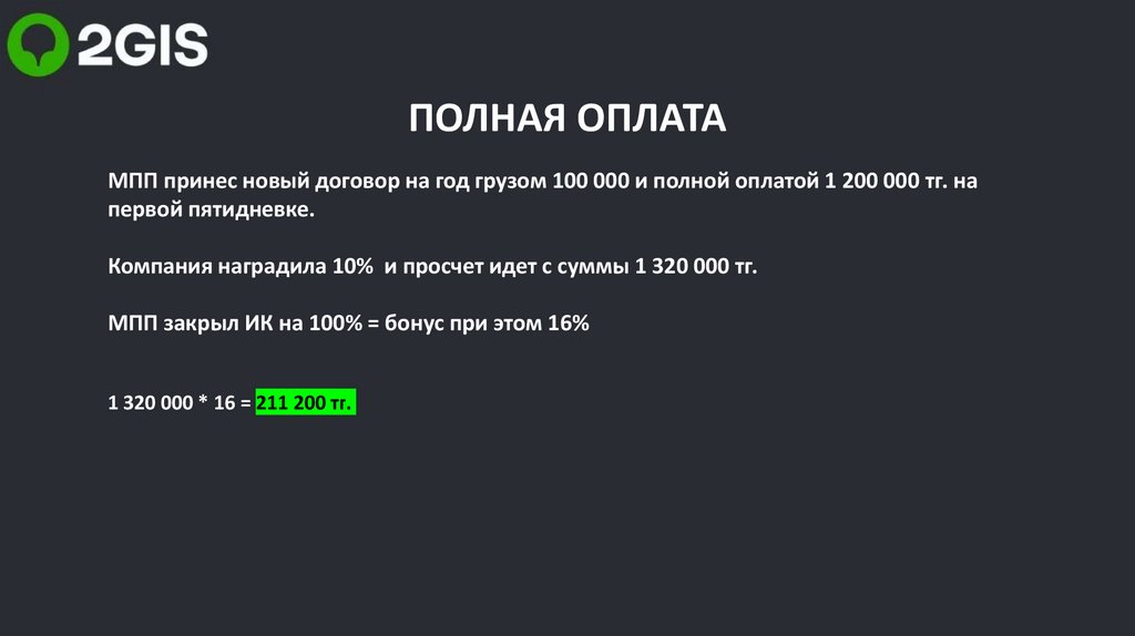 ПОЛНАЯ ОПЛАТА