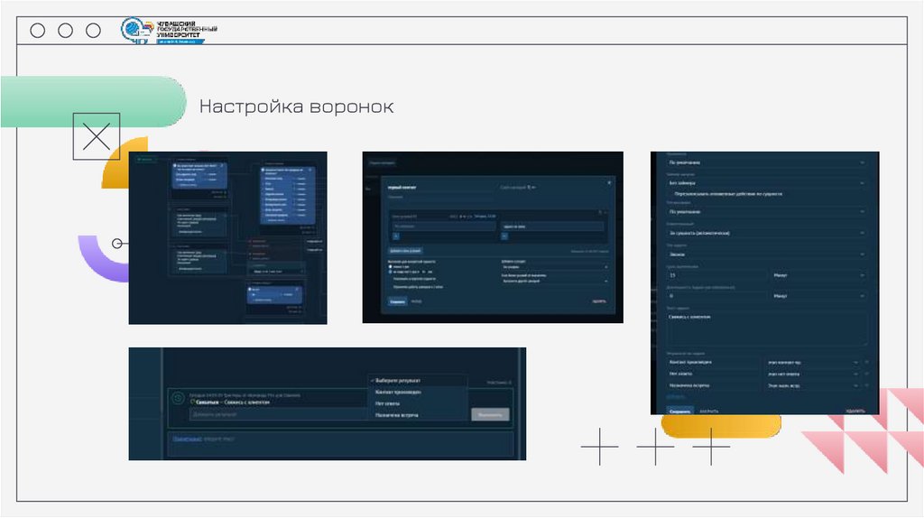 Настройка воронок