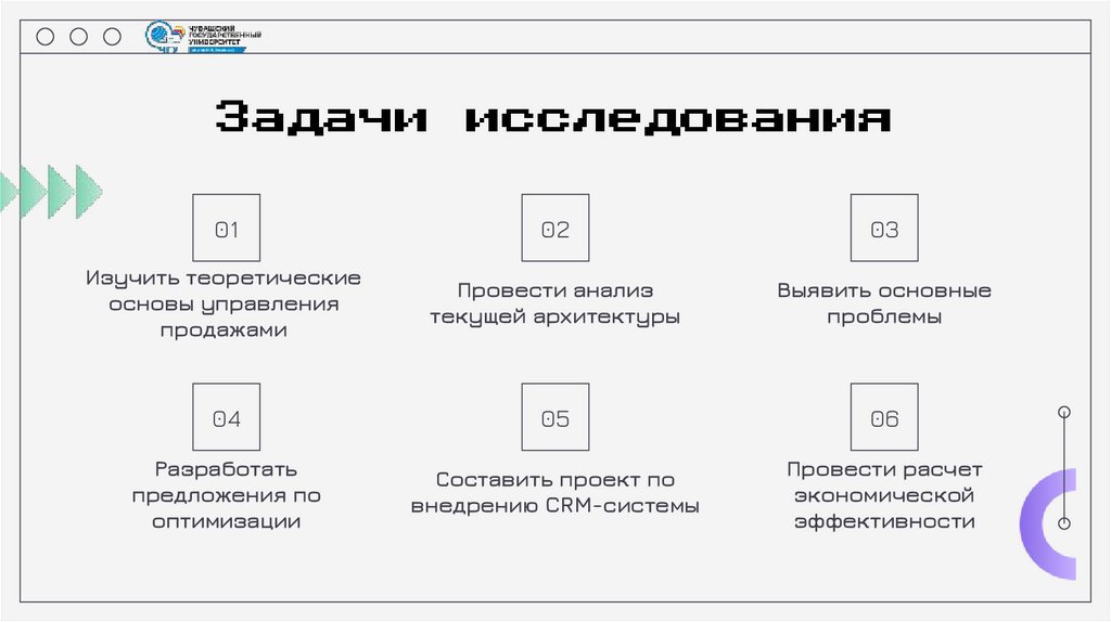 Задачи исследования