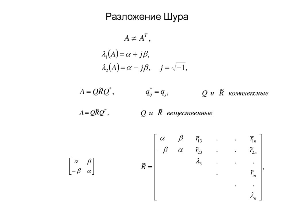 Разложение Шура