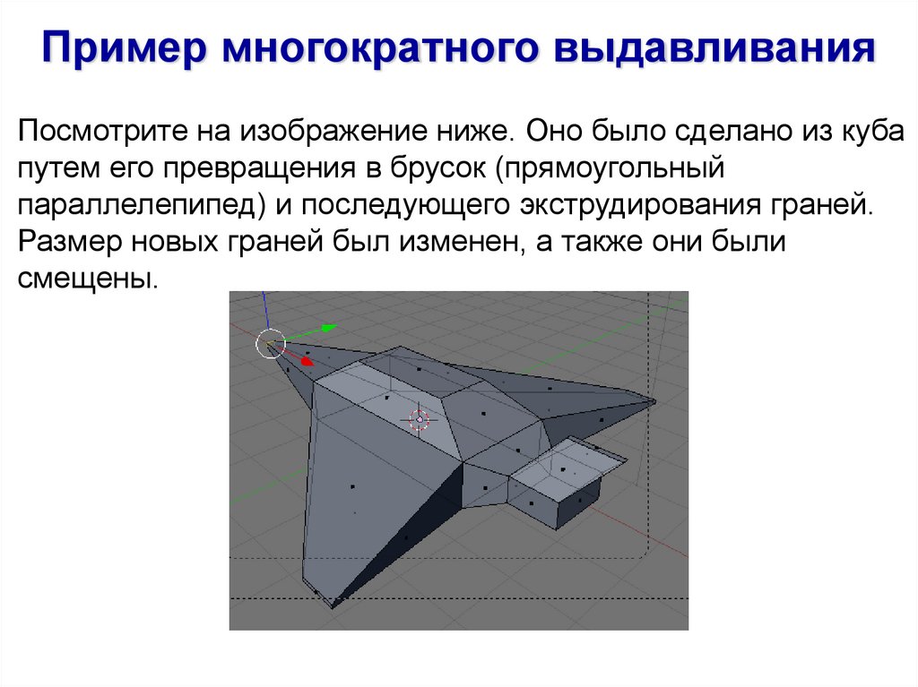 Посмотрите на изображение ниже. Оно было сделано из куба путем его превращения в брусок (прямоугольный параллелепипед) и