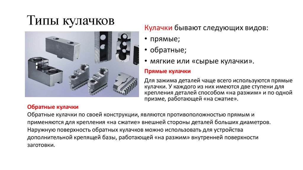 Типы кулачков