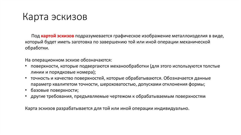 Карта эскизов