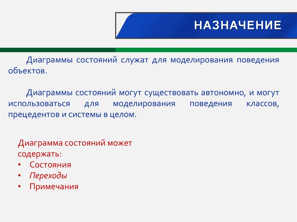 Назначение