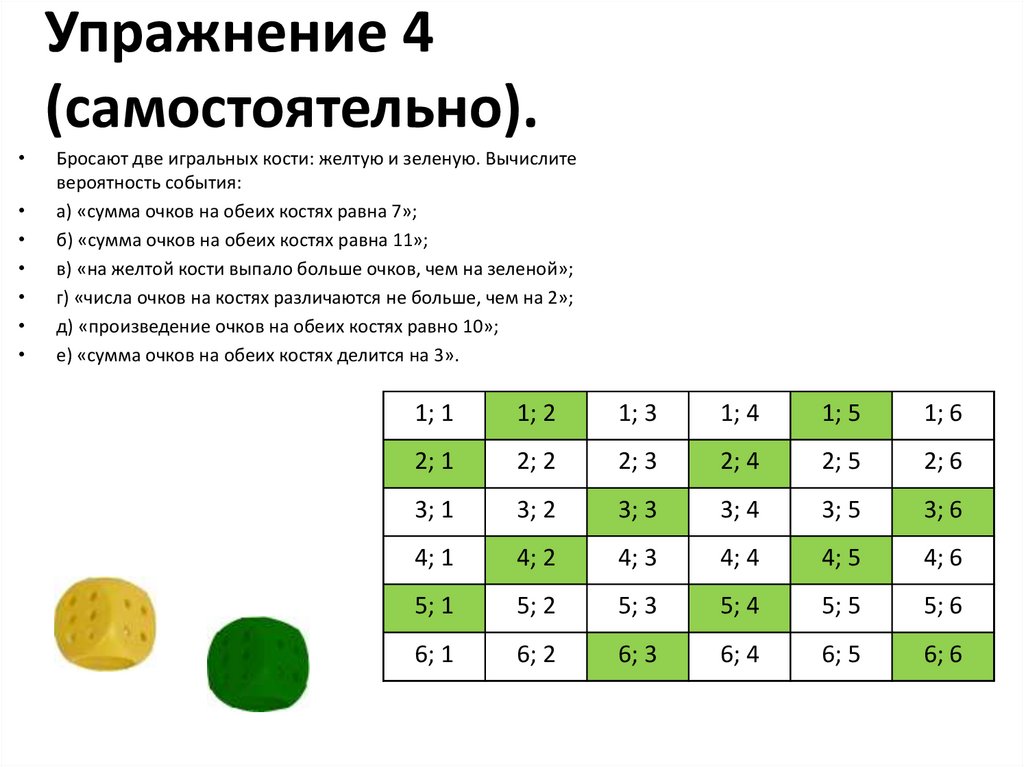 Упражнение 4 (самостоятельно).