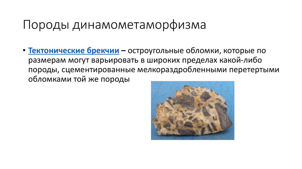 Породы динамометаморфизма