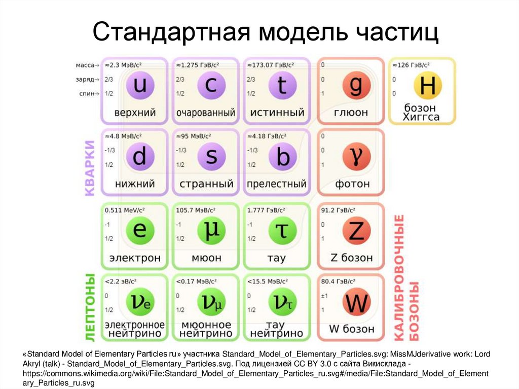 Стандартная модель частиц