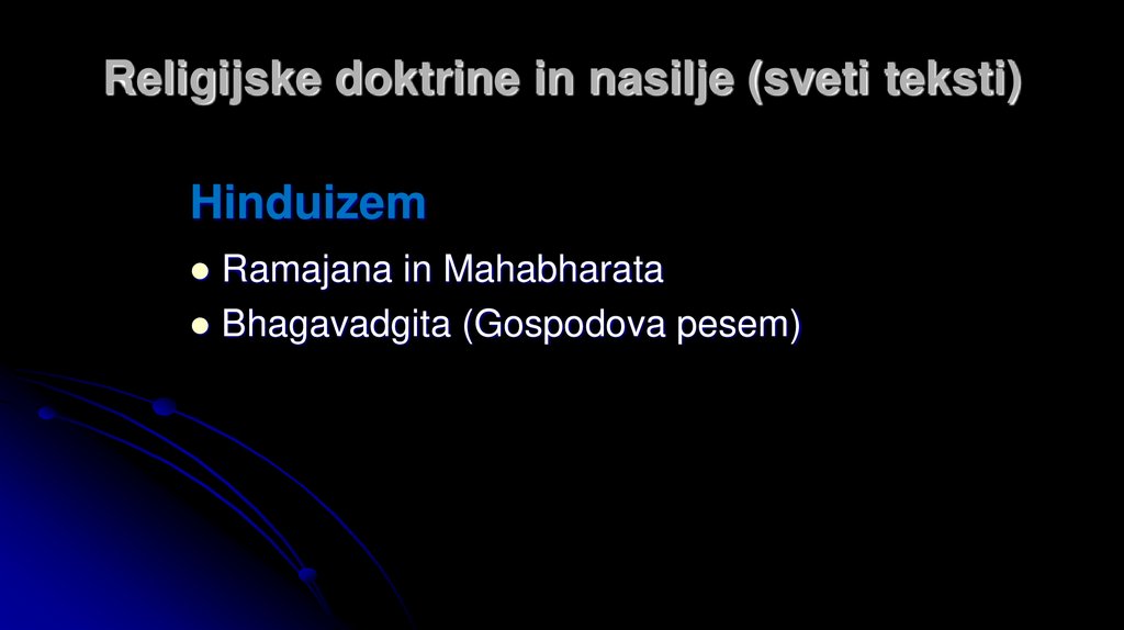 Religijske doktrine in nasilje (sveti teksti)