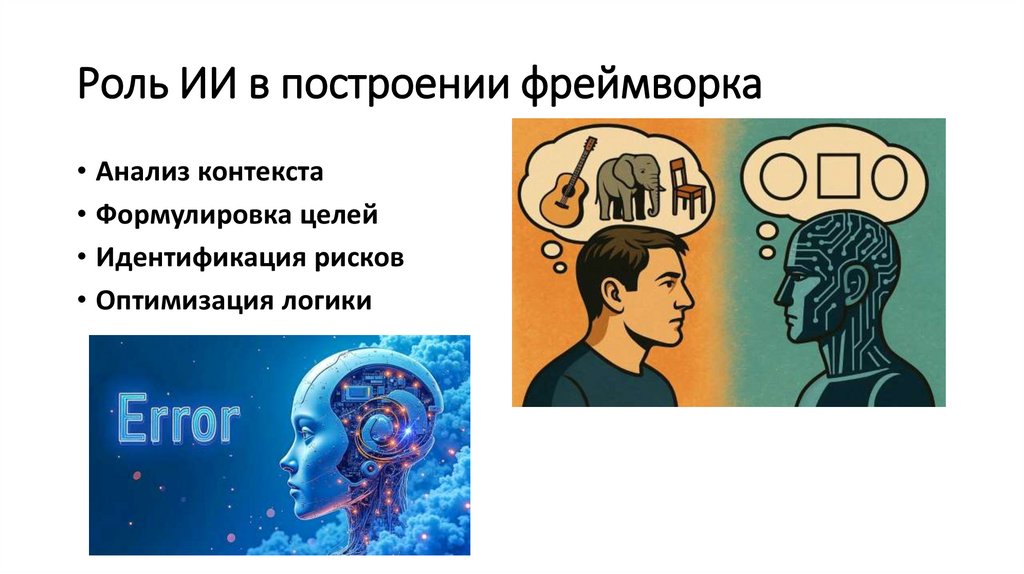 Роль ИИ в построении фреймворка