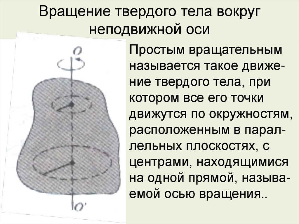 Вращение твердого тела вокруг неподвижной оси
