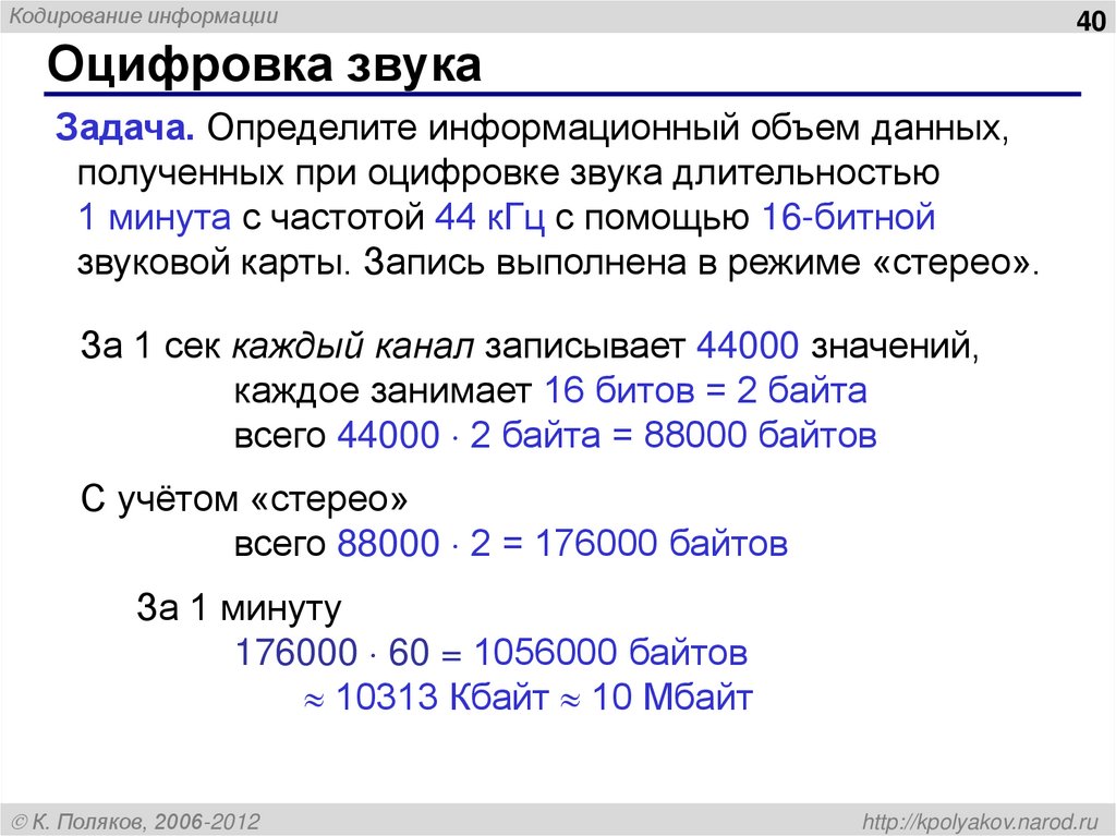 Оцифровка звука