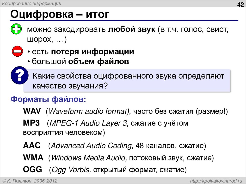 Оцифровка – итог