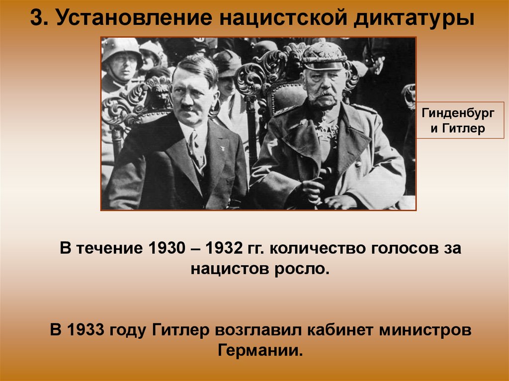 3. Установление нацистской диктатуры