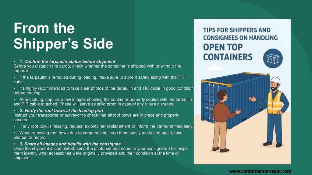 From the Shipper’s Side