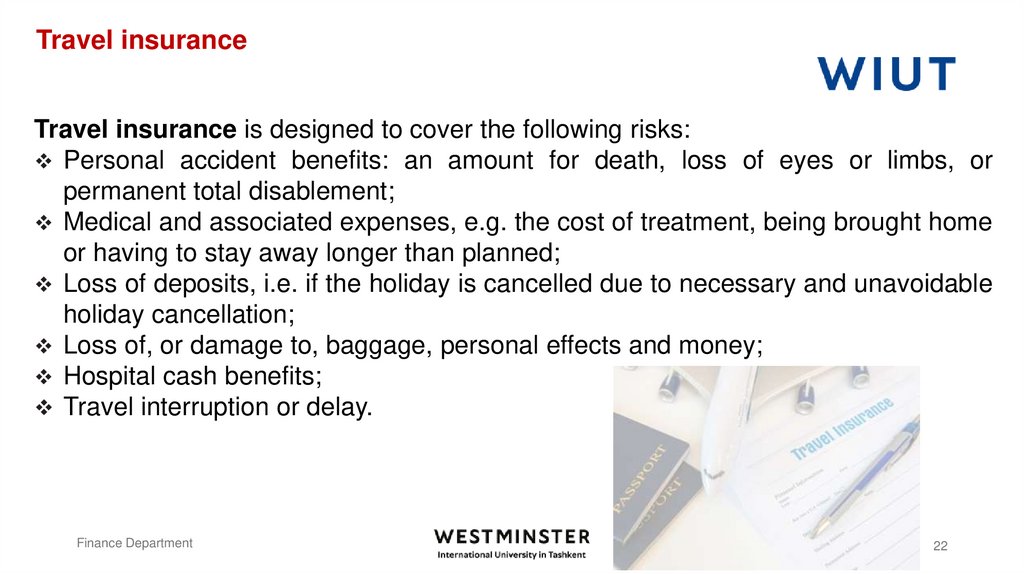 Travel insurance
