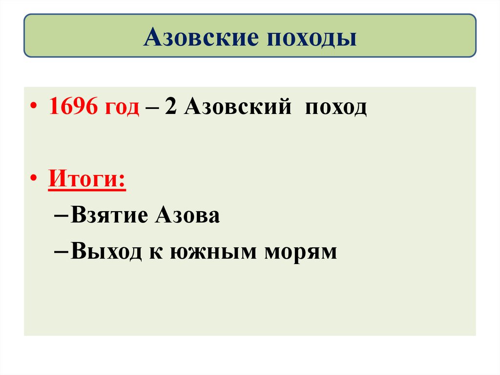 Азовские походы