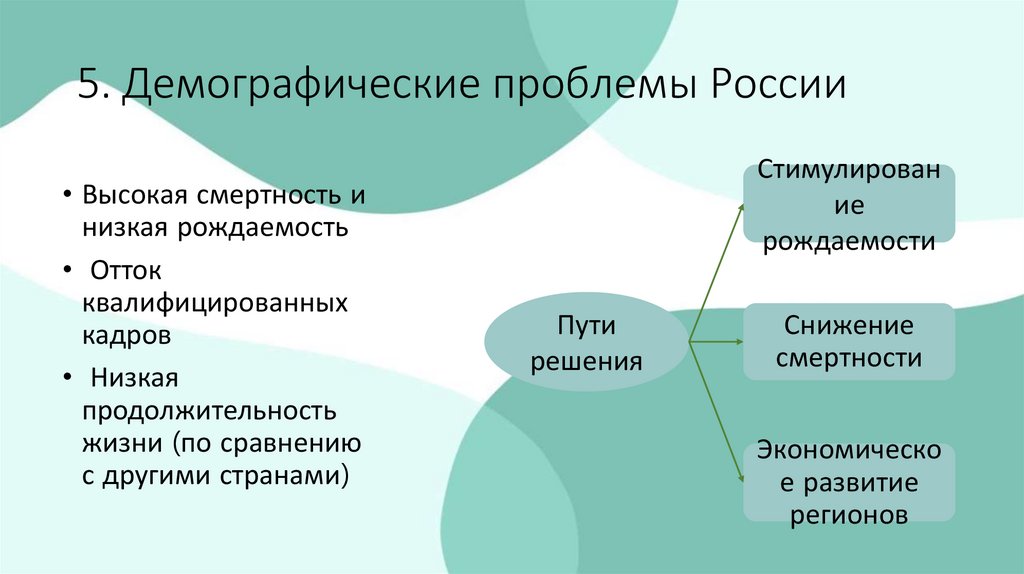 5. Демографические проблемы России