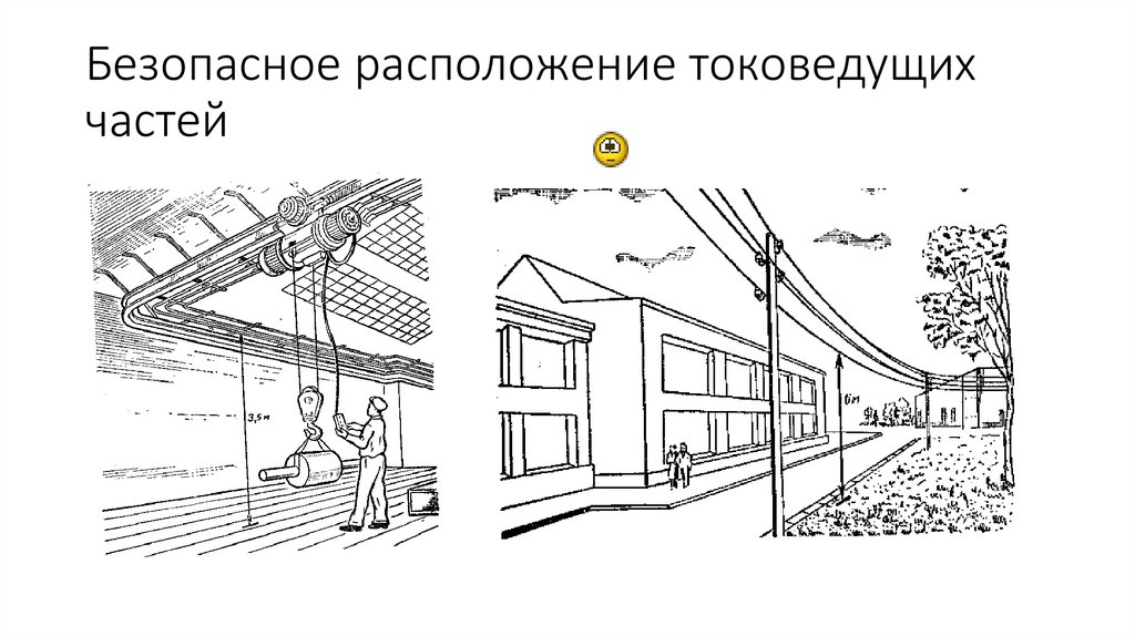 Безопасное расположение токоведущих частей