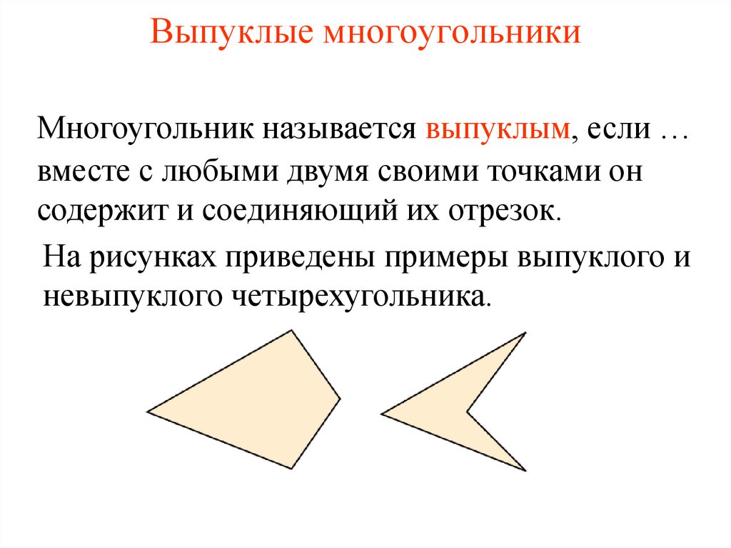 Выпуклые многоугольники