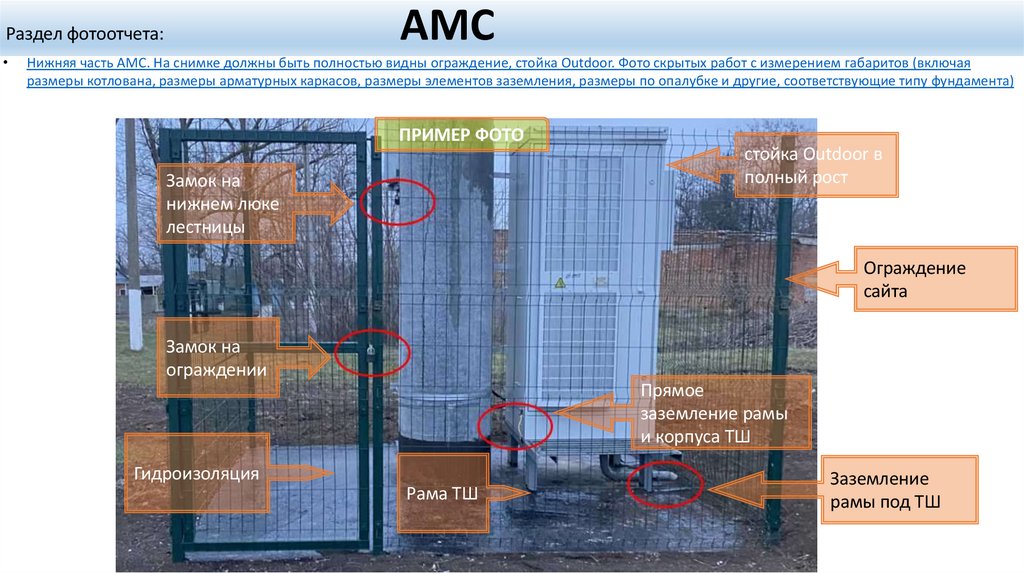 Раздел фотоотчета: АМС