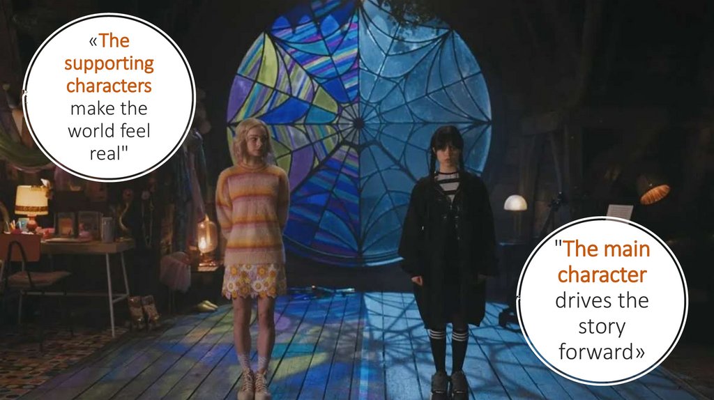 "The main character drives the story forward»