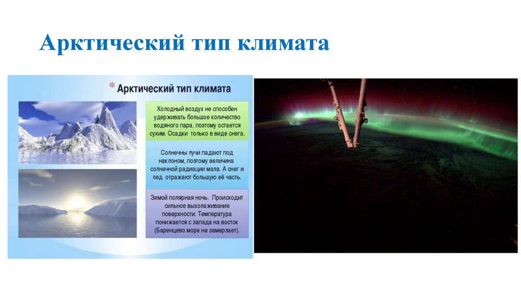 Арктический тип климата