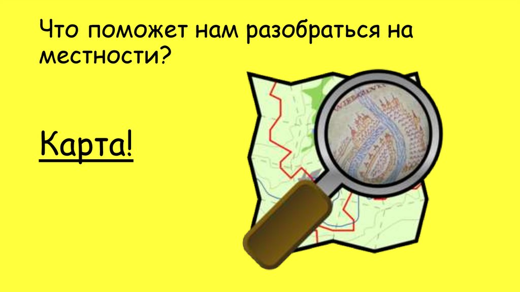 Что поможет нам разобраться на местности?